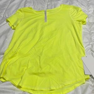 Lululemon neon workout top